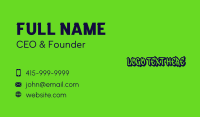 Freestyle Business Card example 1