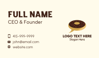 Donut Delivery Chat Business Card Design