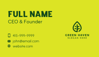 Green Leaf Nature Business Card Image Preview