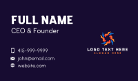 Hot Cold Air Exhaust Business Card