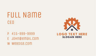 House Gear Engineer Business Card Image Preview