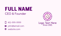 Pregnant Woman Clock Business Card