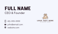 Greek Pug Dog Business Card Design