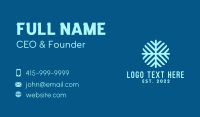 Snowflake Pattern Texture  Business Card