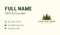 Forest Outdoor Tree Business Card