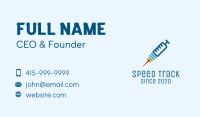 Multicolor Hypodermic Needle Business Card