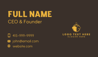 Gold T-shirt Apparel Business Card Design