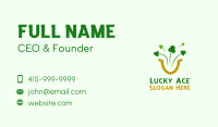 Shamrock Horseshoe Firework Business Card Image Preview