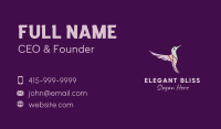 Hummingbird Business Card example 3