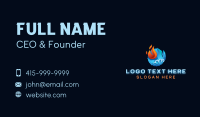 Fire Ice Thermal Hvac Business Card