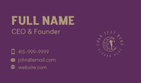 Elegant Moon Woman Business Card