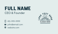 Mountain Trekking Adventure Business Card