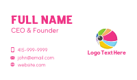 Colorful Ball Camera Business Card