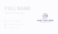 Speech Bubble People Business Card