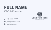 Geometric Letter X Business Card Design
