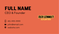 Spicy Asian Food Wordmark Business Card