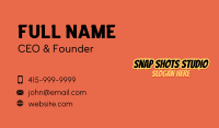 Spicy Asian Food Wordmark Business Card