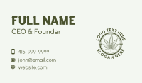 Herbal Cannabis Leaf Business Card