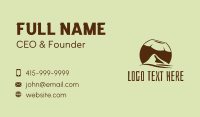 Tropical Coconut Mountain  Business Card