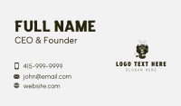 Skull Tobacco Smoking Business Card Design