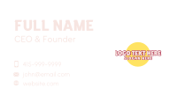 Toy Store Wordmark  Business Card