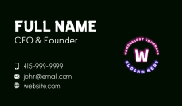 Glow Business Card example 1