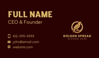 Golden Raven Bird Business Card Image Preview