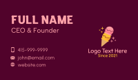 Starry Fruit Ice Cream Business Card