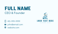 Janitorial Housekeeping Cleaner Business Card Design