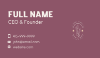 Hand Necklace Boutique Business Card