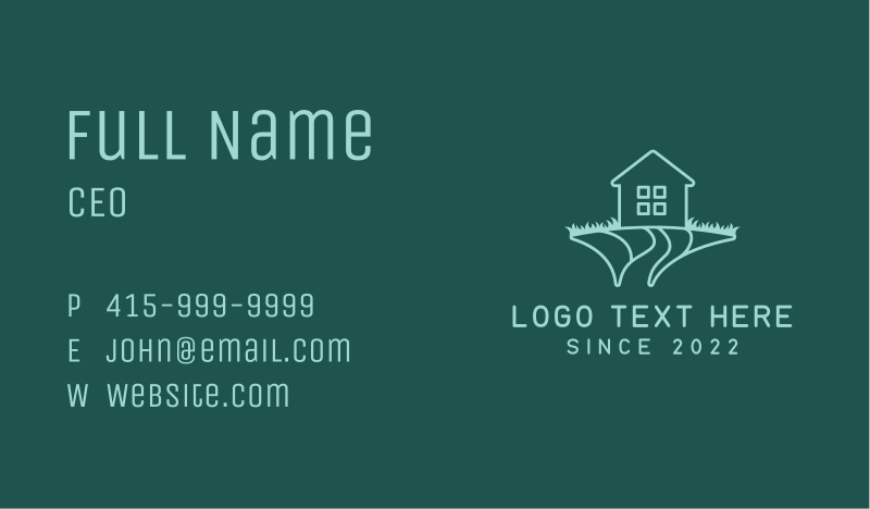 Patio Business Card example 3