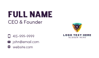 Cybersecurity Tech Software Business Card Design