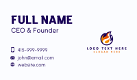 Generic Fire Flame Business Card Design