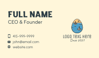 Sail Ship Egg Business Card Design