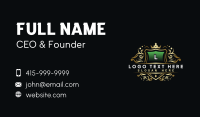 Royalty Floral Crown Business Card Design