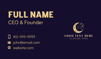 Moon Floral Mountain Business Card