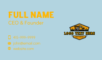 Contractor Excavator Machinery Business Card