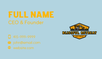 Contractor Excavator Machinery Business Card