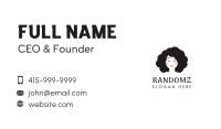Curly Girl Hairdresser Business Card