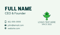 Cannabis Leaf Business Card example 3