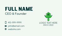 Cannabis House Droplet  Business Card