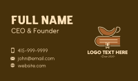 Coffee Cup Bookmark Business Card Design