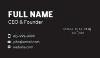 Fancy Business Card example 1