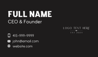 Elegant Beauty Brand  Wordmark  Business Card