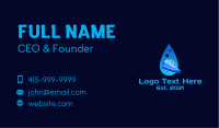 Droplet Waterproof Shoes Business Card