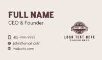 Wood Business Card example 1