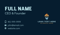 Home Ice Fire HVAC Business Card Design