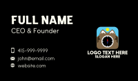 Mountain Compass Location App Business Card Design