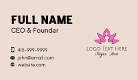 Meditating Business Card example 2