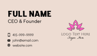 Flower Yoga Fitness  Business Card